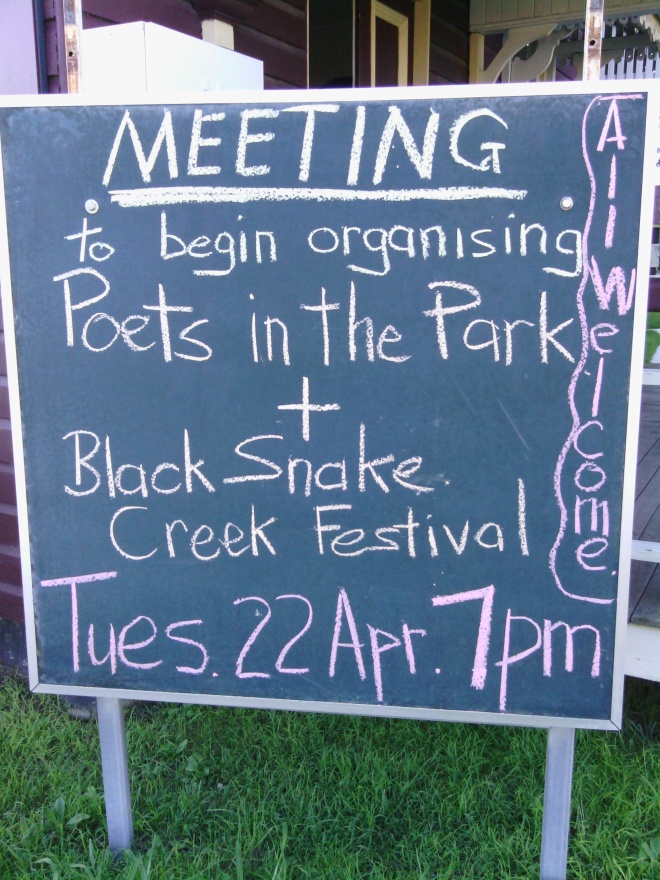 Planning for Poets in the Park